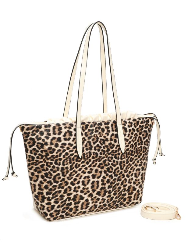 Product: NARDINI - Borsa shopping maculata con coulisse, tracolla removibile (1 of 3)