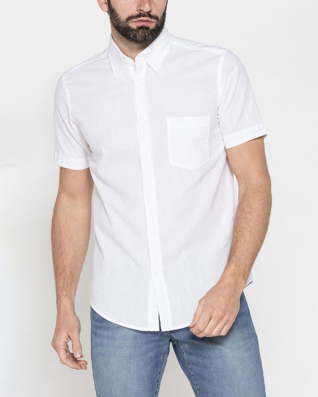 Product: CARRERA - CAMICIA MANICA CORTA CON COLLO BOTTON DOWN TESSUTO MALFILE'  CON 1 TASCHINO (2 of 4)