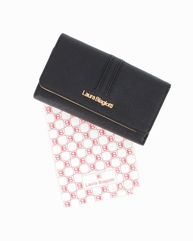 Product: LAURA BIAGIOTTI - Portafoglio nero con patta (1 of 3)