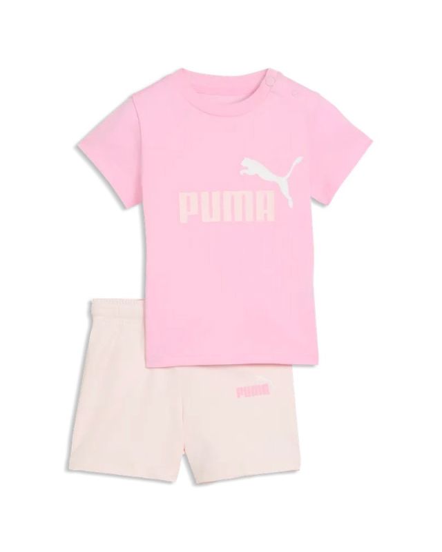 Product: PUMA  - SET SHORT+ T-SHIRT ROSA E CREMA  BABY ( 6 MESI - 4 ANNI)MINICATS ESSENTIALS, 686285-75 (1 of 4)