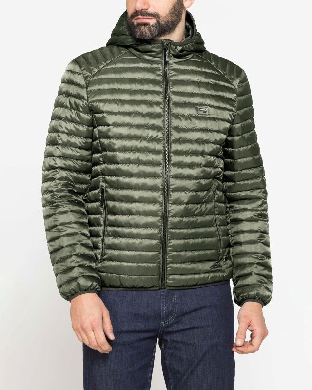 Product: CARRERA - Giubbino 100 grammi con cappuccio in tessuto ripstop militare da uomo (1 of 2)