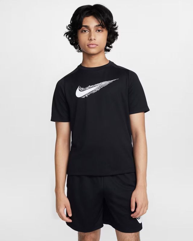 Product: NIKE - T-SHIRT MEZZA MANICA KIDS NERA MULTI, HF8100-010 (4 of 4)
