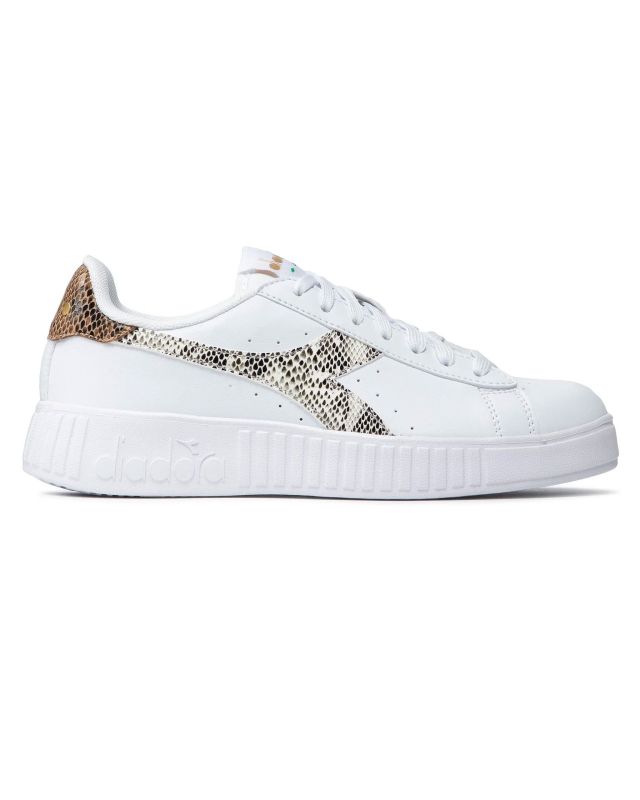 Product: DIADORA - SNEAKERS GAME P STEP REPTILE BIANCHE CON DETTAGLI PITONATI DA DONNA - 177711_C1354 (1 of 7)