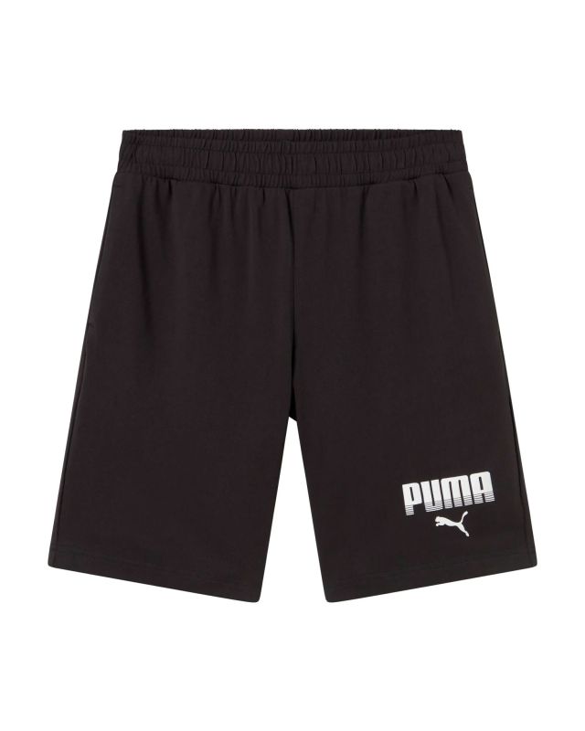 Product: PUMA - SHORT NERO  ESSENTIAL GRAPHIC IN JERSEY DA UOMO, 694943-01