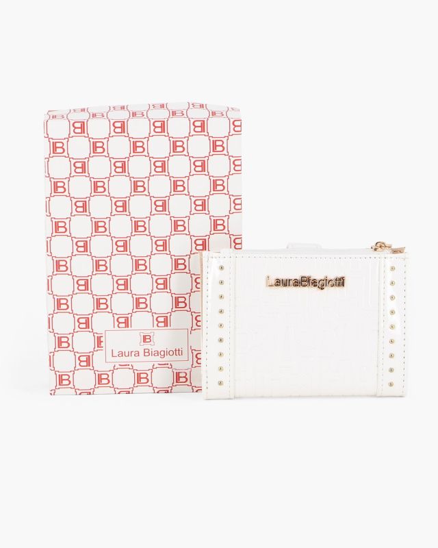 Product: LAURA BIAGIOTTI - Portafoglio bianco in vernice con pattina (1 of 3)