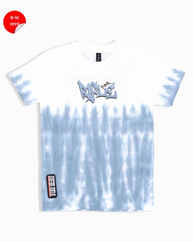 Product: RIFLE - Tshirt manica corta azzurro polvere ragazzi 8-16 anni in cotone (1 of 2)