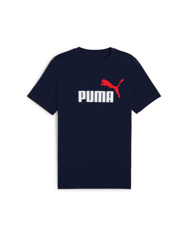 Product: PUMA - T-SHIRT BLU ESSENTIAL 2 COLOR N. 1 LOGO DA UOMO, 684708-19 (1 of 2)