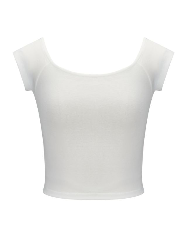 Product: BACHATA - Top crop bianco (1 of 2)