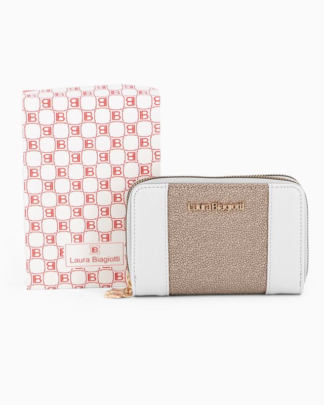 Product: LAURA BIAGIOTTI - Portafoglio bianco con due scomparti principali (1 of 3)