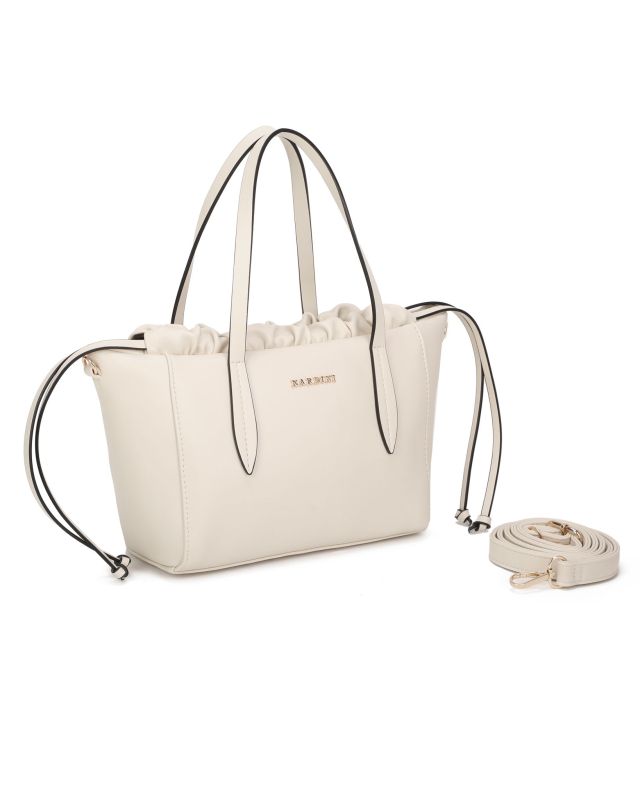 Product: NARDINI - Borsa due manici beige con coulisse, tracolla removibile (1 of 18)