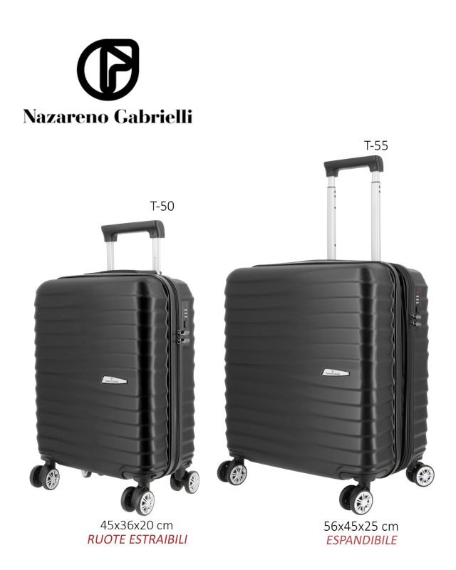 Product: NAZARENO GABRIELLI - TROLLEY NERO IN ABS 4 RUOTE (7 of 48)