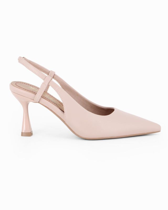 Product: MISS GLOBO - Décolleté slingback nude con sottopiede in VERA PELLE, tacco 7,5CM (10 of 14)