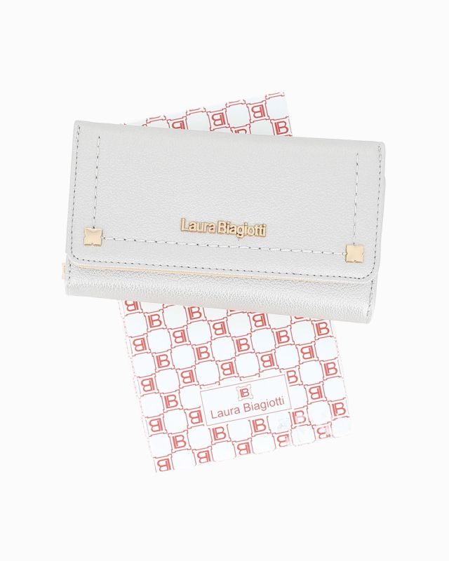 Product: LAURA BIAGIOTTI - Portafoglio argento con patta (1 of 3)