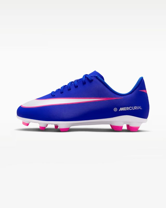 Product: NIKE - SCARPA DA CALCIO JUNIOR  VAPOR 16 CLUB FG/MG A BLU , FUXIA E GRIGIA, DAL 34 AL 38.5, FQ8286-446 (1 of 7)