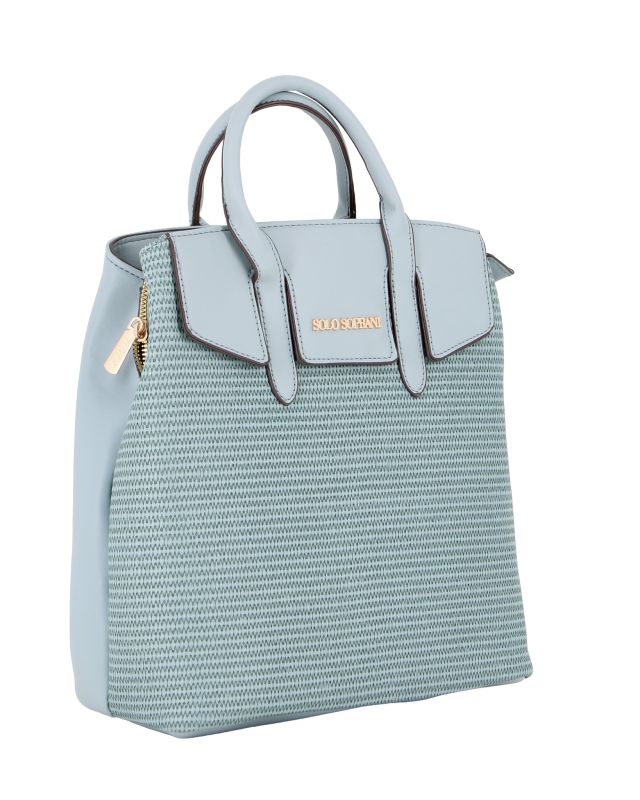 Product: SOLO SOPRANI - Zaino due manici jeans con tre scomparti principali (1 of 4)