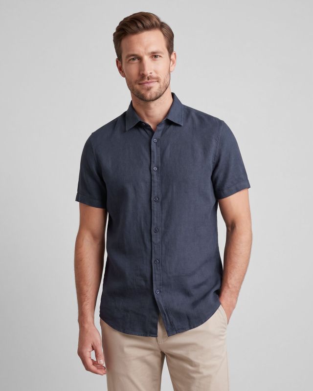 Product: CAMICIA MM COLLO CLASSICO LINO VISCOSA (5 of 6)