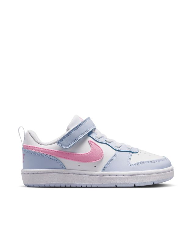 Product: NIKE - SNEAKERS KIDS COURT BOROUGH LOW ESSENTIAL+ GS  BIANCA, CELESTE E ROSA, DAL 28 AL 35, IQ2726/101 (1 of 6)
