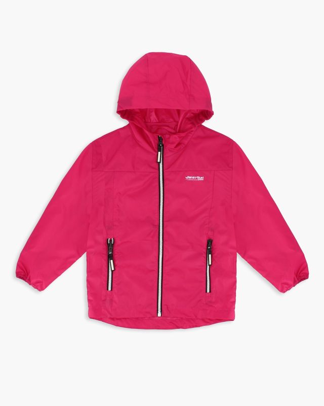 Product: WAIKIKI RUN- K-WAY CON CAPPUCCIO BIMBA FUXIA CON DETTAGLI BIANCHI E NERI - IDRO (1 of 4)