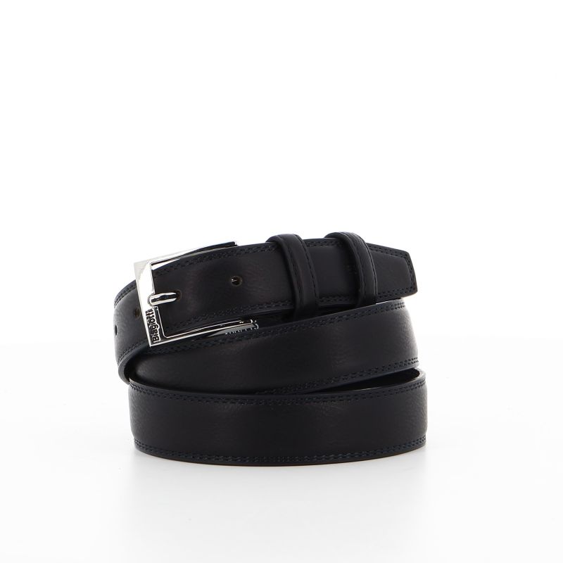 Product: LAURA BIAGIOTTI-Cinta uomo blu in VERA PELLE, con fibia nikel free (2 of 2)