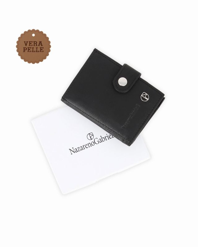 Product: NAZARENO GABRIELLI - Portacarte nero da uomo in VERA PELLE (4 of 6)