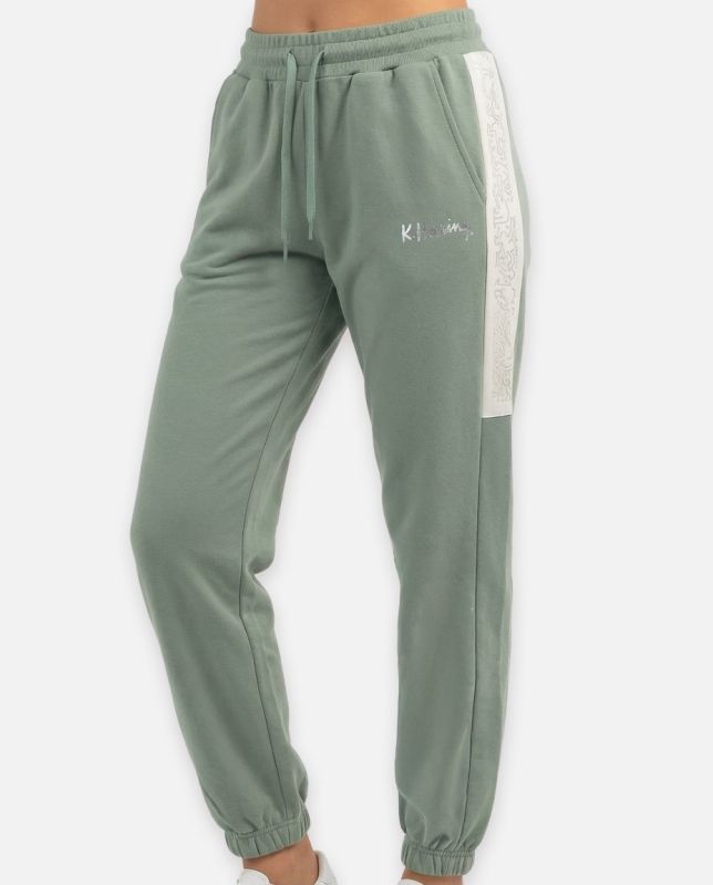 Product: KEITH HARING - Pantalone salvia da donna con arriccio (1 of 3)