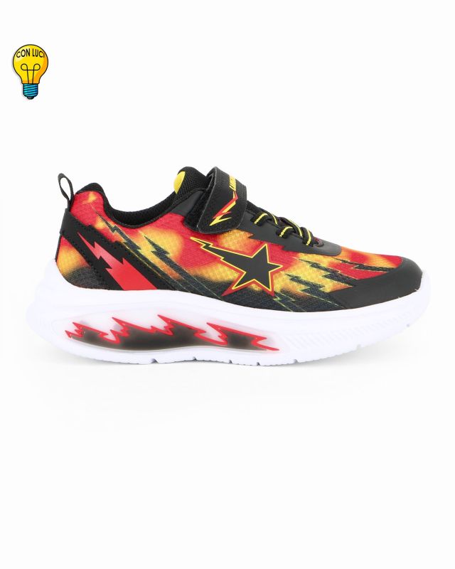 Product: CANGURO - Sneakers rossa e nera da bambino con strappo, numerata 29/35 (1 of 5)