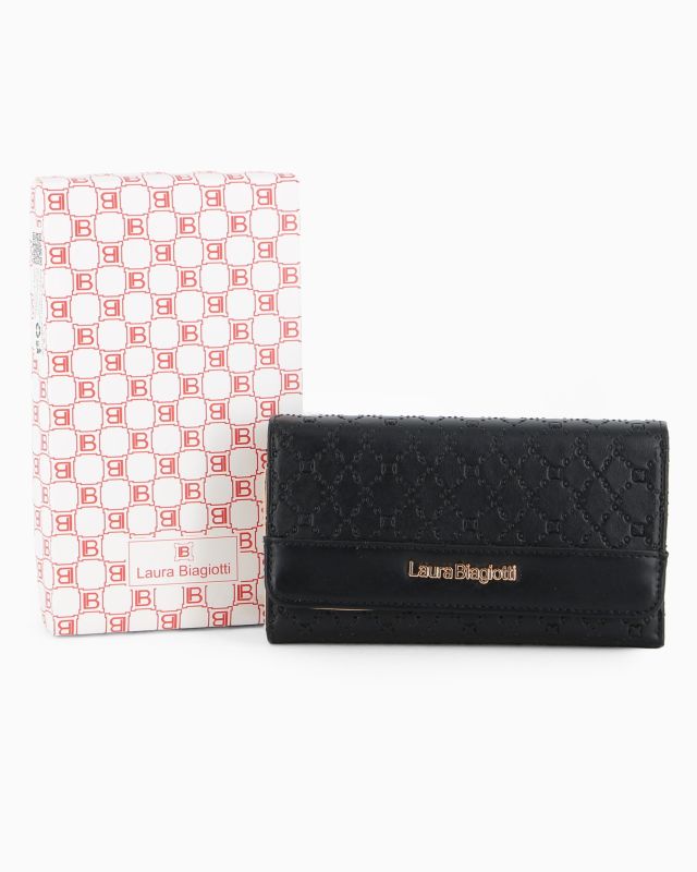 Product: LAURA BIAGIOTTI - Portafoglio nero con patta (1 of 12)