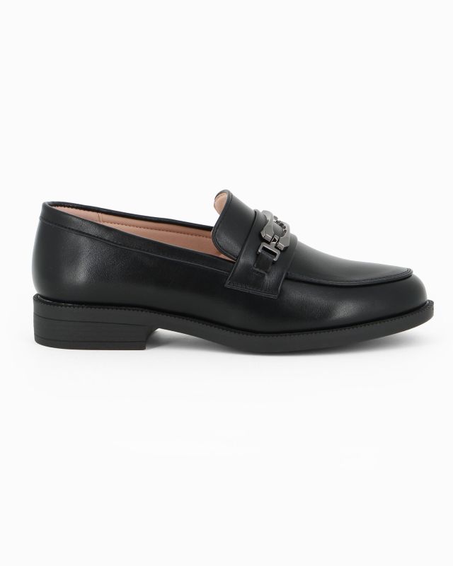 Product: MISS GLOBO - Mocassino nero con morsetto e soletta in memory soft (1 of 5)