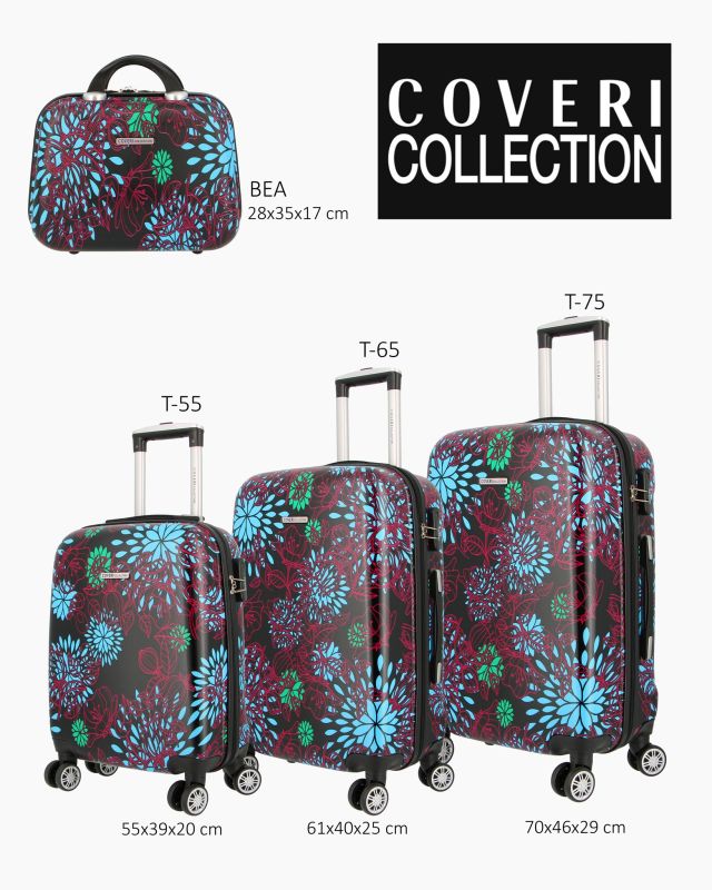 Product: COVERI COLLECTION - TROLLEY FANTASIA FIORI 4 RUOTE IN ABS (1 of 6)