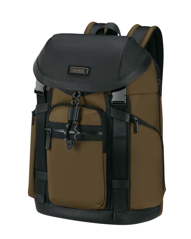 Product: SAMSONITE - Zaino fango con patta e tasca porta pc fino a 15.6'' (1 of 6)