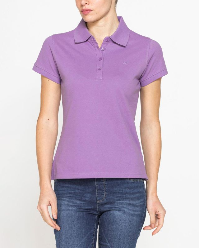 Product: CARRERA - Polo manica corta in tessuto piquet viola da donna (5 of 8)