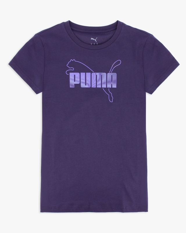 Product: PUMA - TSHIRT VIOLA DA DONNA CON LOGO METALLIZZATO 691824 - 64 (1 of 2)