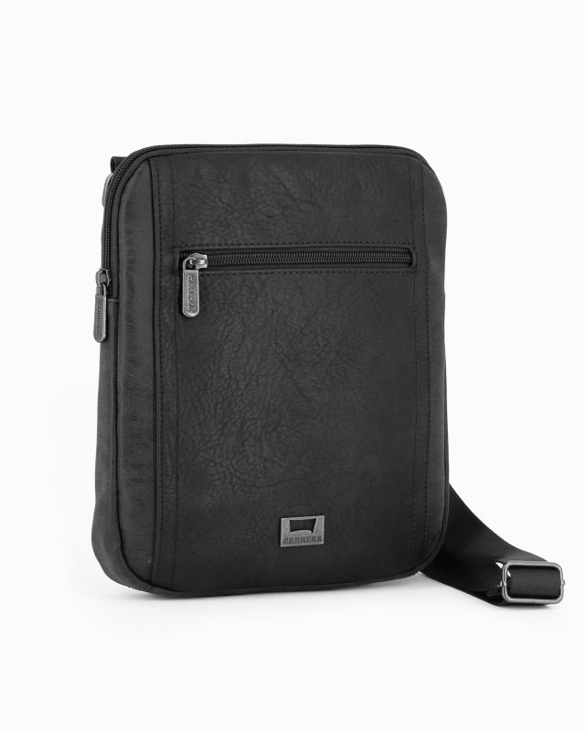 Product: CARRERA - Borsello nero da uomo con tasca frontale (1 of 4)