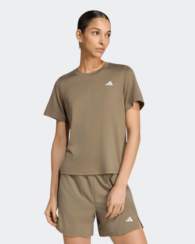 Prodotto: ADIDAS -T-SHIRT MEZZA MANICA WORKOUT ESSENTIALS MIN CREW TEE MARRONE DA DONNA,  KT1244