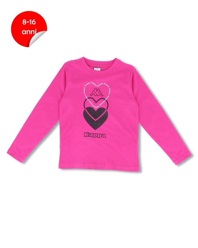 Prodotto: KAPPA - TSHIRT MANICA LUNGA  FUXIA DA BAMBINA