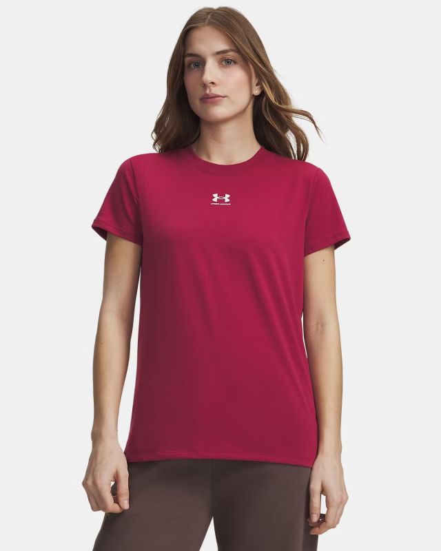 Prodotto: UNDER ARMOUR  - T- SHIRT MEZZA MANICA OFF CAMPUS CORE SS ROSSO BORDEAUX DA DONNA,  1383648_0622