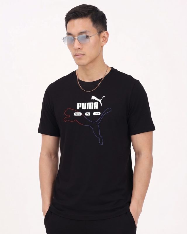 Prodotto: PUMA - T-SHIRT NERA ESSENTIAL LOGO LAB SUMMER TEE DA UOMO, 692031-01