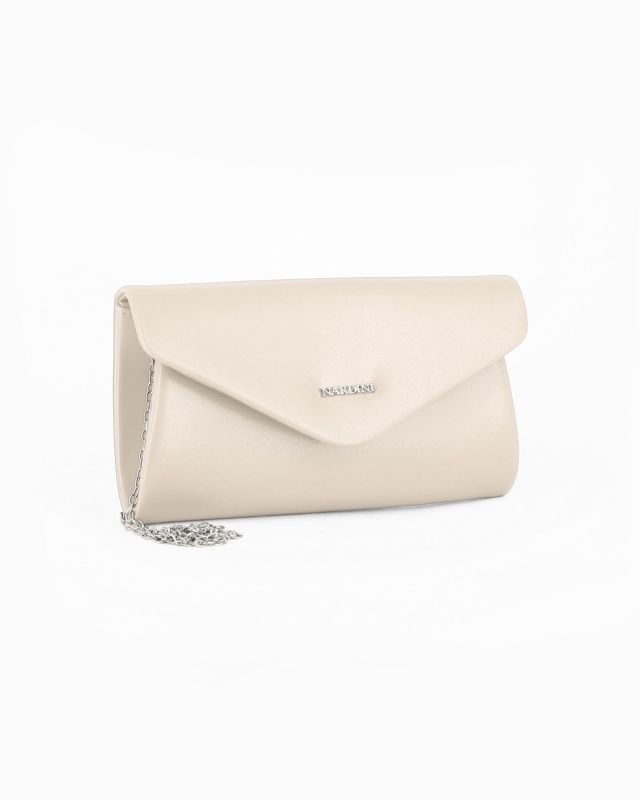 Prodotto: POCHETTE PU C/PATTA A PUNTA+LETTERING