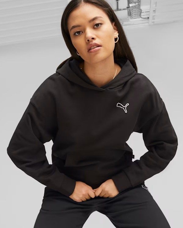 Prodotto: PUMA - FELPA NERA CON CAPPUCCIO DA DONNA BETTER ESSENTIALS 676804-01