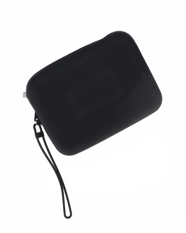 Prodotto: RIFLE - Pochette nera in silicone con polsiera