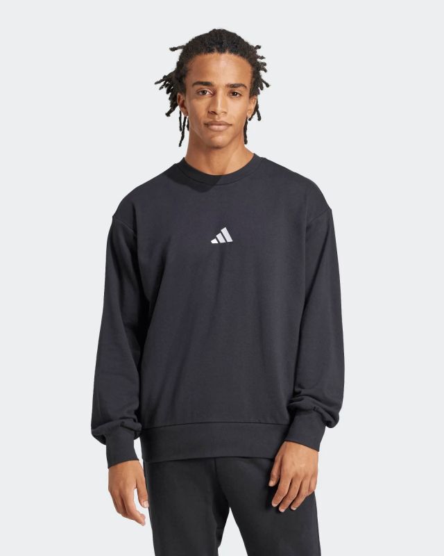 Prodotto: ADIDAS - FELPA FEELCOZY NERA GIROCOLLO DA UOMO - JE3837