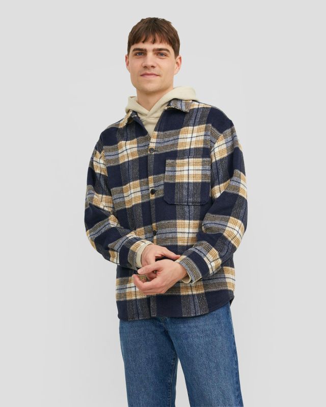Prodotto: JACK&JONES - CAMICIA DI FLANELLA A QUADRI BLU E GIALLA