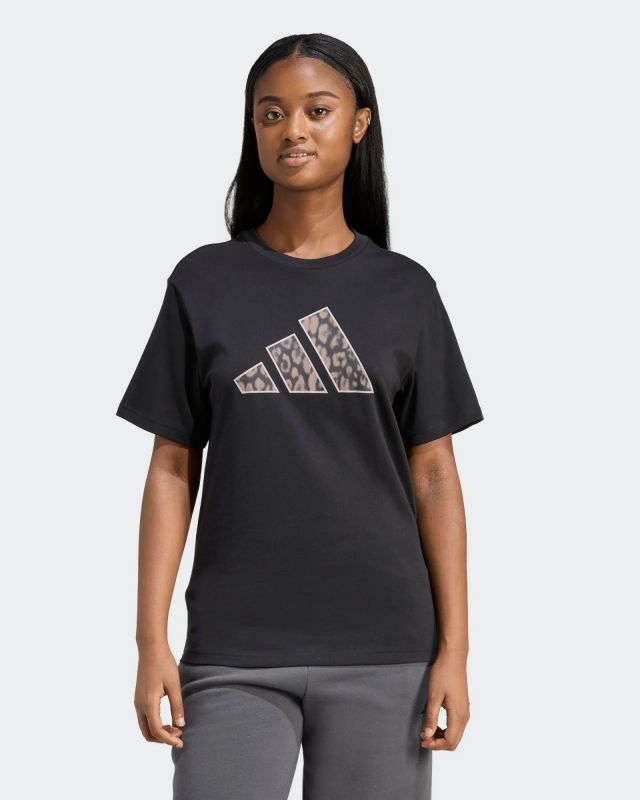 Prodotto: ADIDAS - TSHIRT NERA DA DONNA CON LOGO ANIMAL -  KB7142