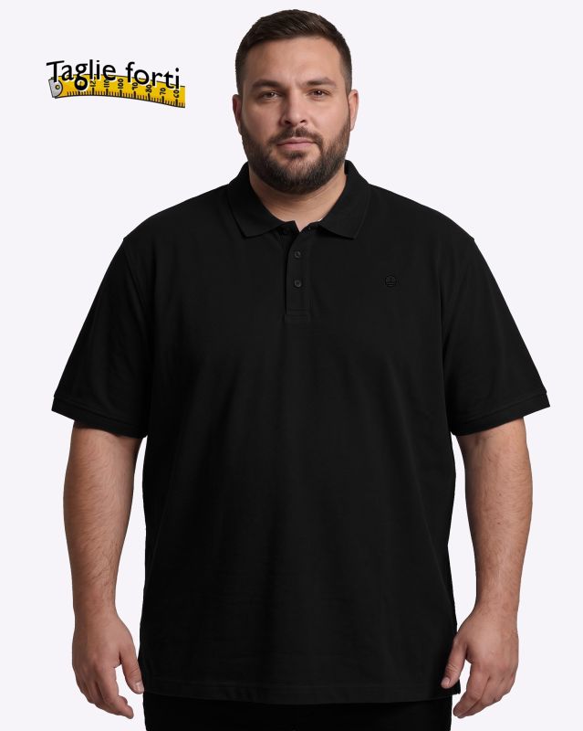 Prodotto: NAVY SAIL - Polo over manica corta nera
