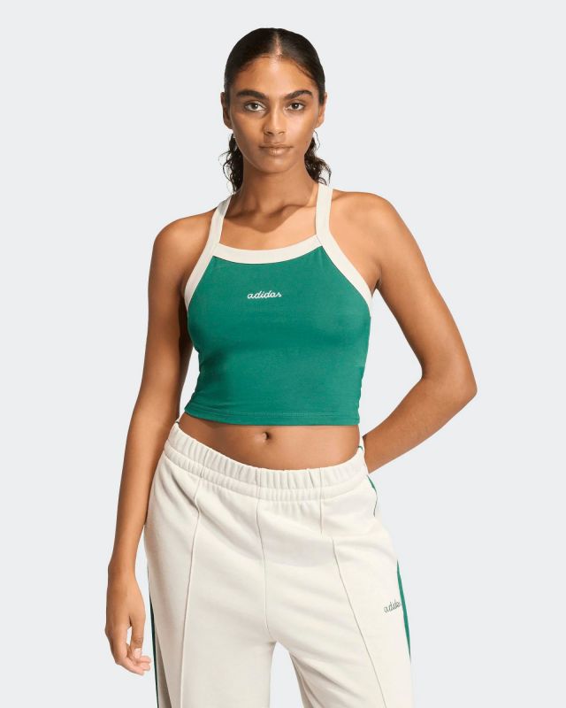 Prodotto: ADIDAS - CANOTTA VERDE SEASONAL ESSENTIALS COLORPOP CON GRAFICA RICAMATA - JZ0195