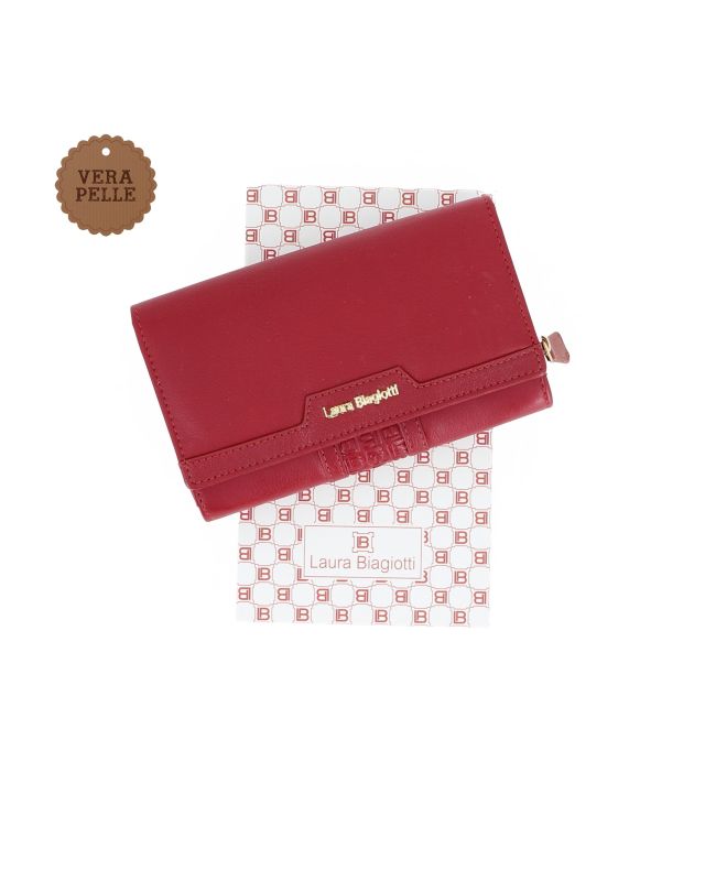 Prodotto: LAURA BIAGIOTTI - Portafoglio rosso con patta