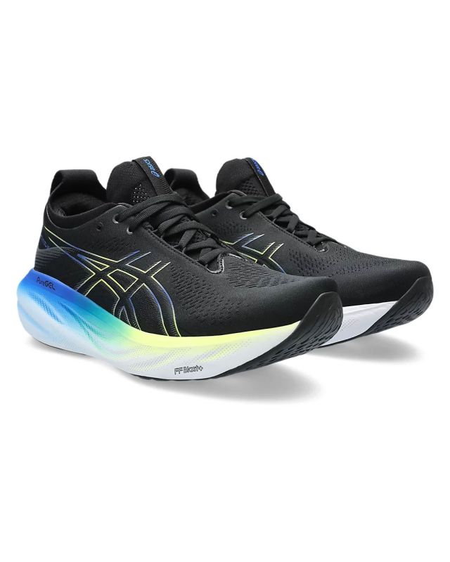Prodotto: ASICS - Scarpa da running uomo nera in maglia traspirante con ammortizzazione GEL - GEL NIMBUS 25