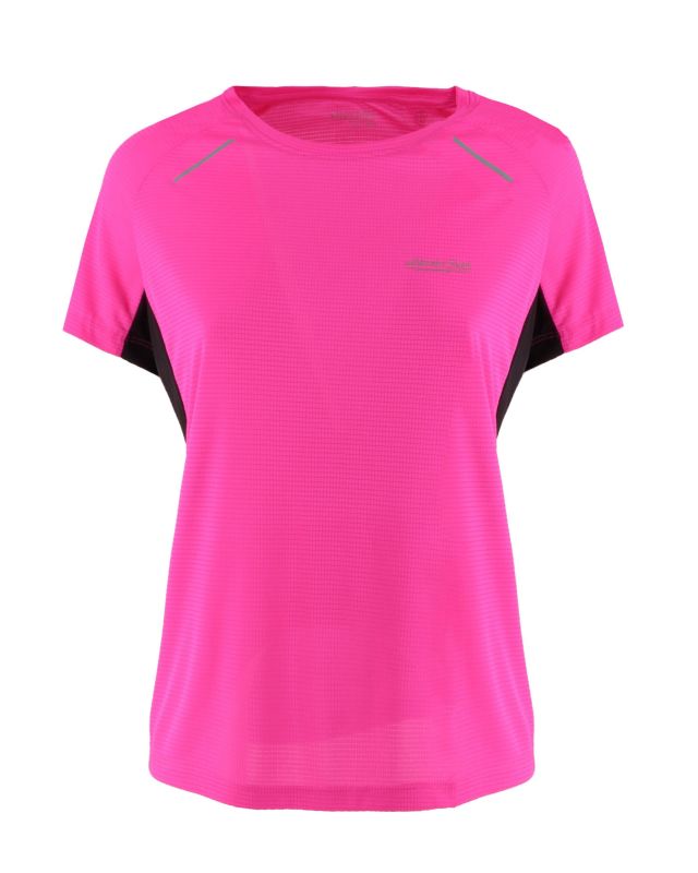 Prodotto: T-SHIRT MM MARCELA JAQUARD FUXIA-BLACK