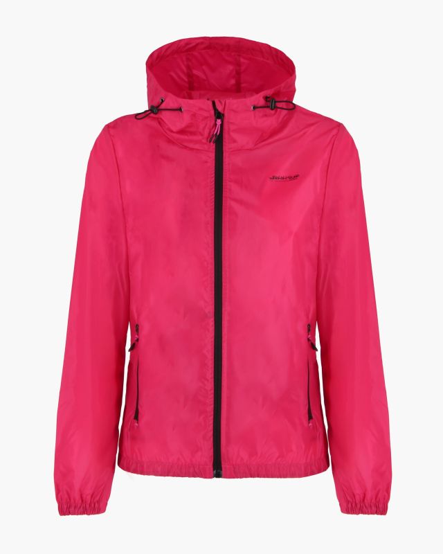 Prodotto: WAIKIKI RUN- - K-WAY CON CAPPUCCIO DONNA FUXIA  CON DETTAGLI NERI - LESINA