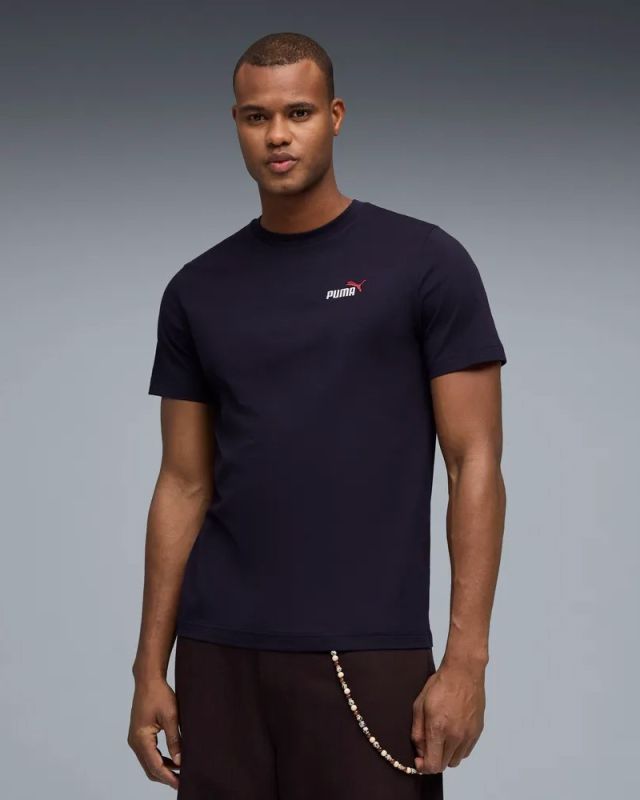 Prodotto: PUMA - T-SHIRT BLU ESSENTIAL 2 COLOR SMALL LOGO DA UOMO, 684717-19